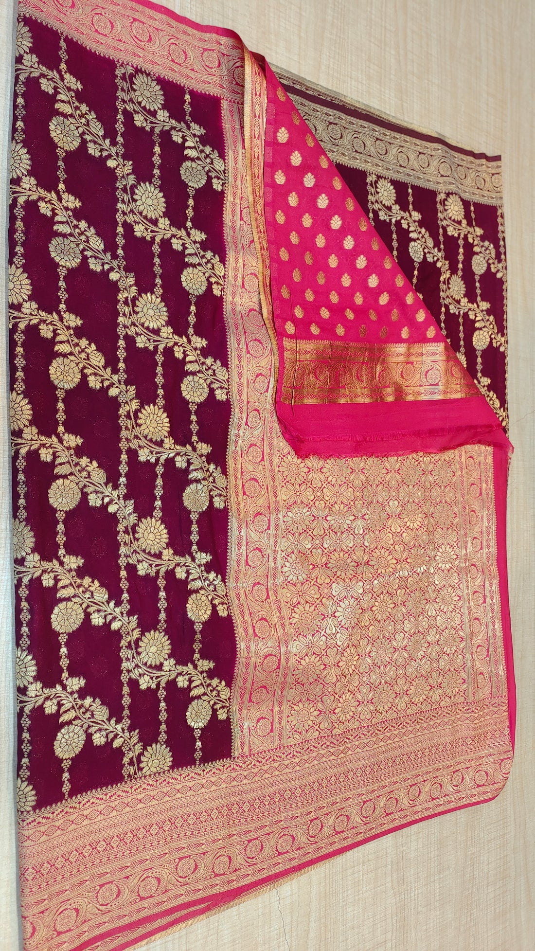 Khadi Georgette Saree | MT919