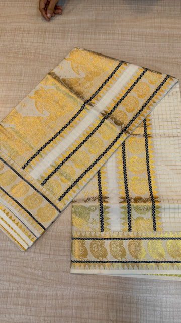 Cotton Kerala Saree | GS413