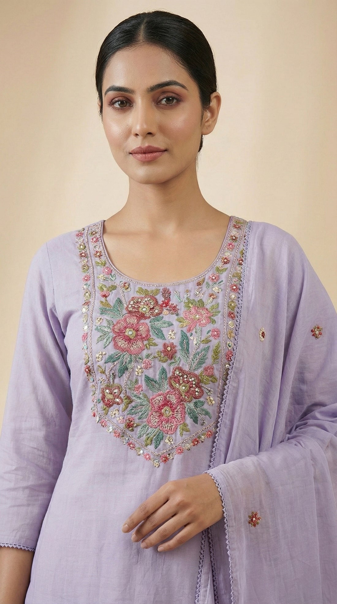 Mul Chanderi Salwar | P1130