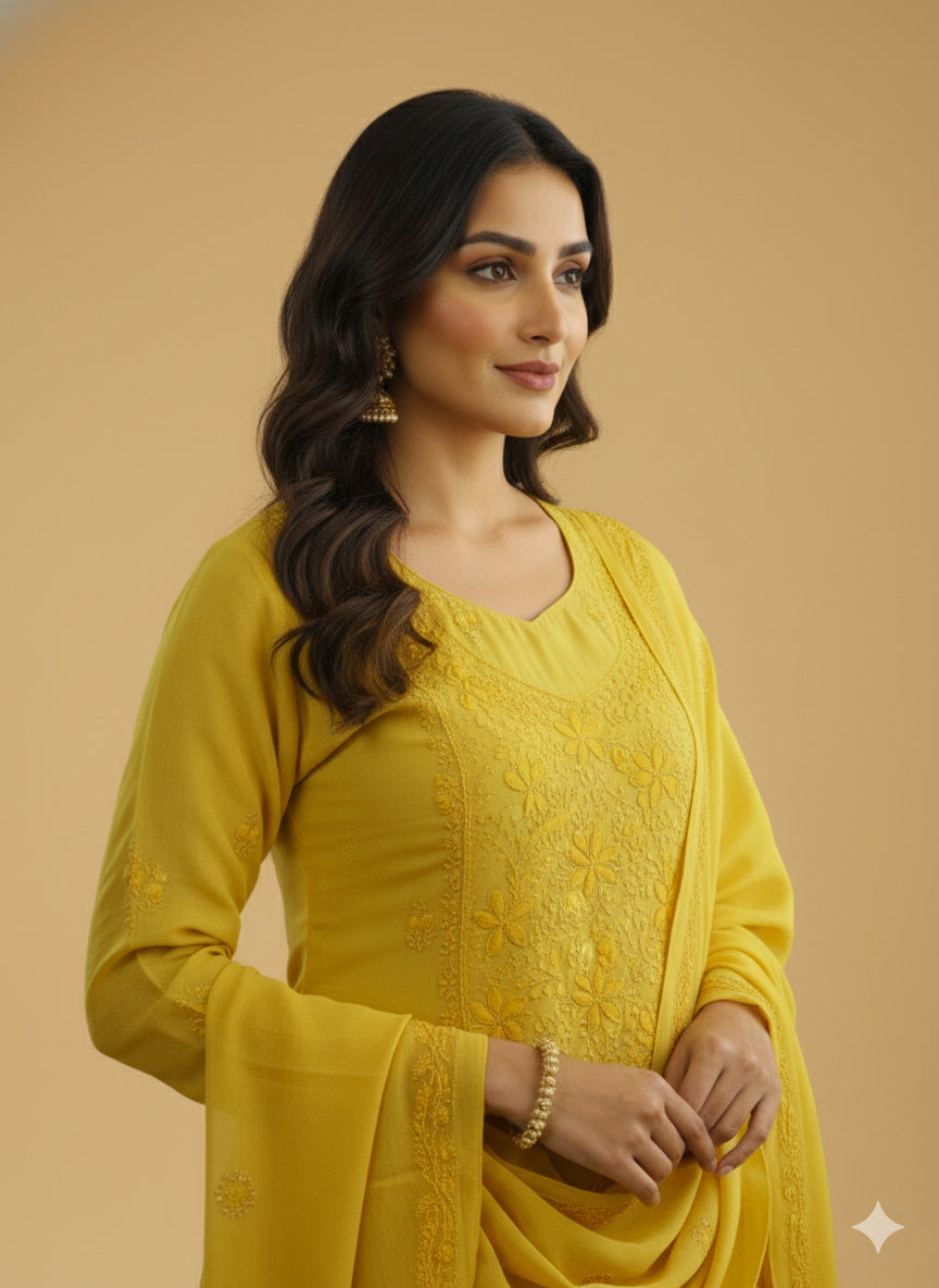 Chikenkari Salwar | P1081