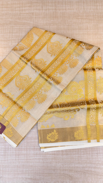 Tissue Kerala Saree | GS390