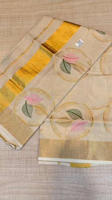 Tissue Kerala Saree | GS407
