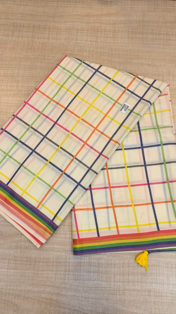 PreBooking |Dispatch on July 20th| Kerala Cotton Saree | GS403