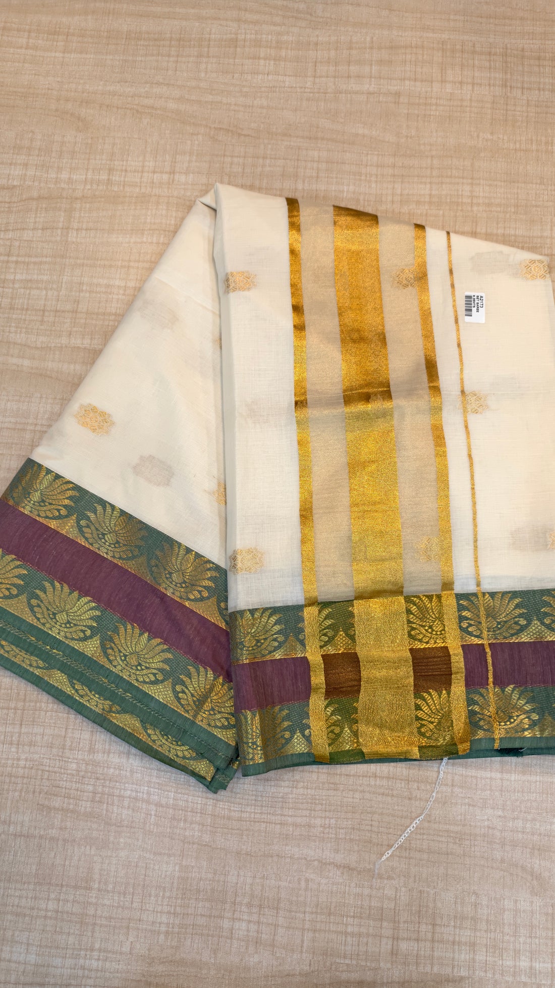 PreBooking |Dispatch on July 20th|  Kerala Cotton Saree | GS401