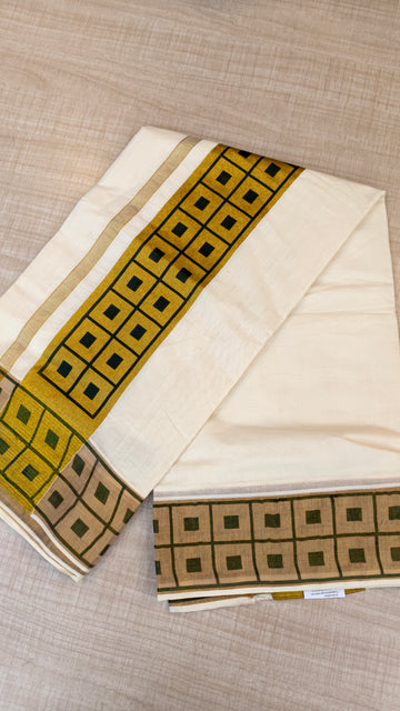 Cotton Kerala Saree | GS610