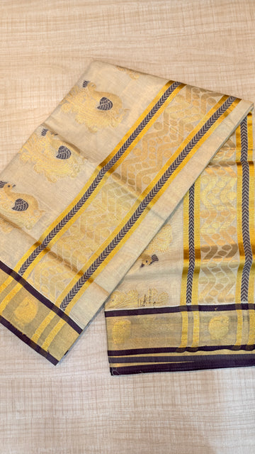 Tissue Kerala Saree | GS396