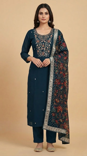 Viscose Organza Salwar | PRA383