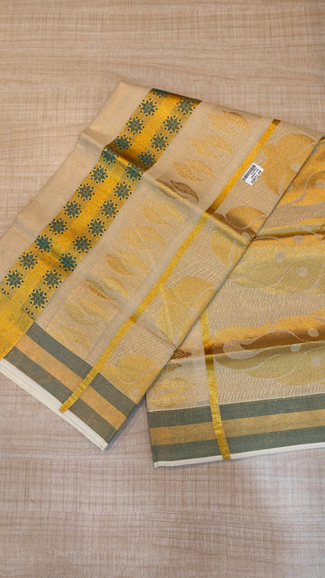 Tissue Kerala Saree | GS393
