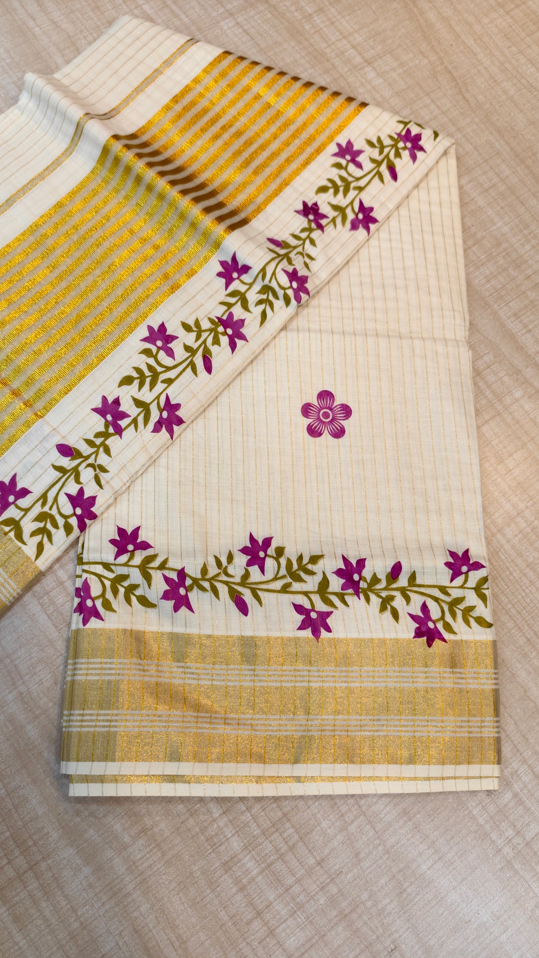 Cotton Kerala Saree | GS490