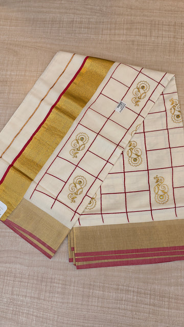 Cotton Kerala Saree | GS453