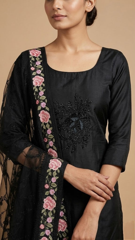 Semi Silk Salwar P92406