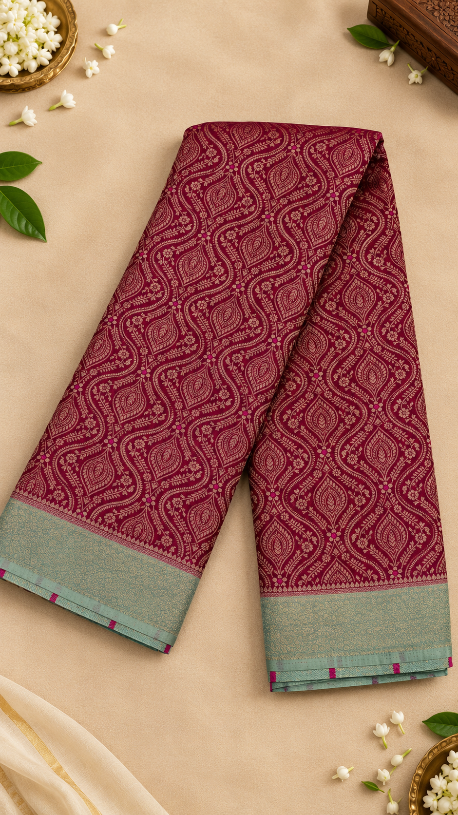 Wrinkle Crape Saree | PW10