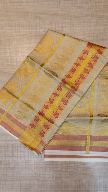 Tissue Kerala Saree | GS394