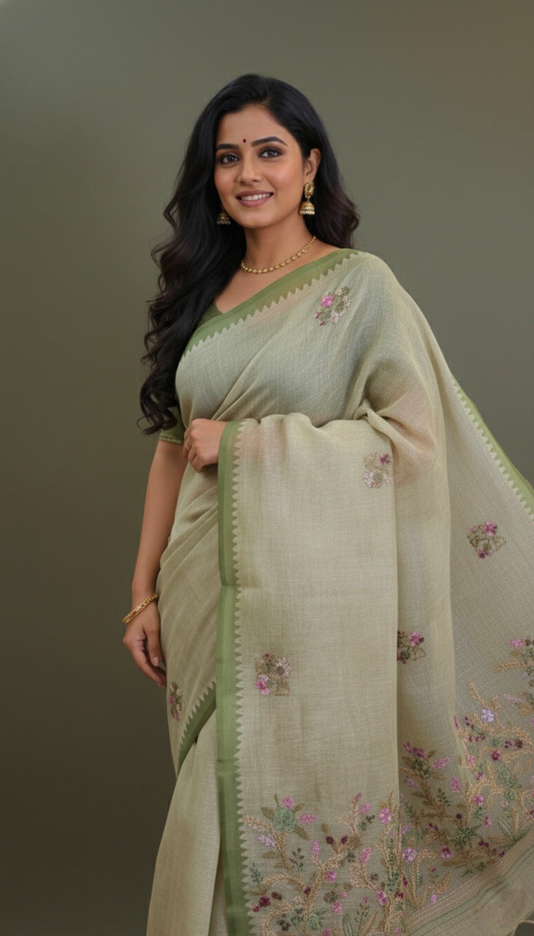 Tissue Chanderi Saree | PF1103