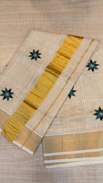 Tissue Kerala Saree | GS405
