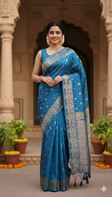 Semi Banarasi Saree | DC910