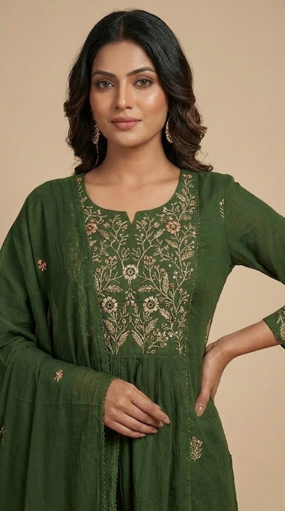 Mul Chanderi Ready to Wear | PM0122