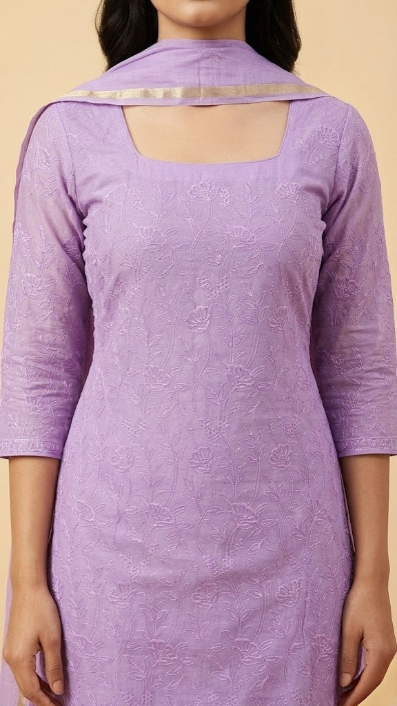 Mul Chanderi Salwar | P0217