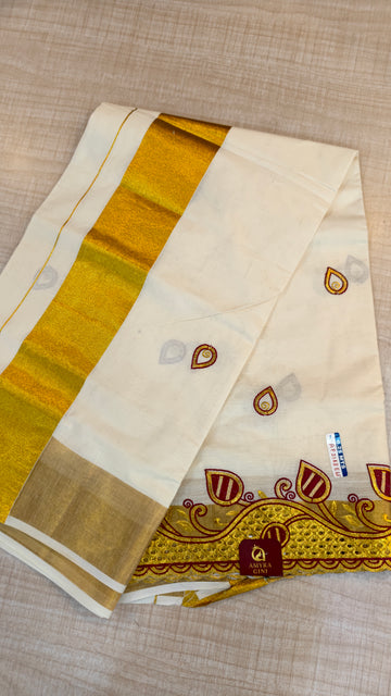 Cotton Kerala saree|GS919
