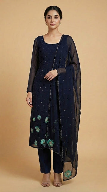 Viscose Organza Salwar | PRA380