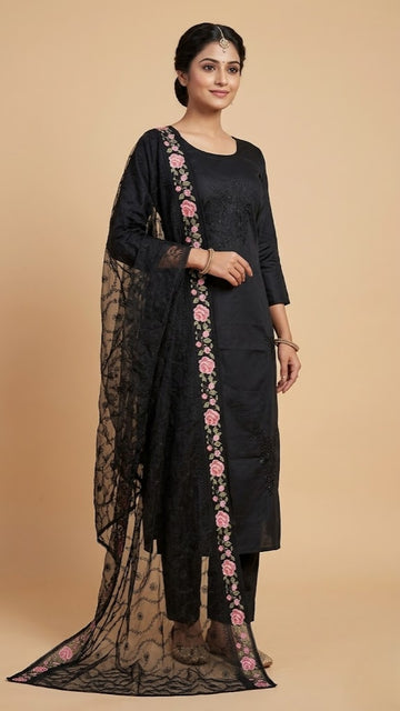 Semi Silk Salwar P92406