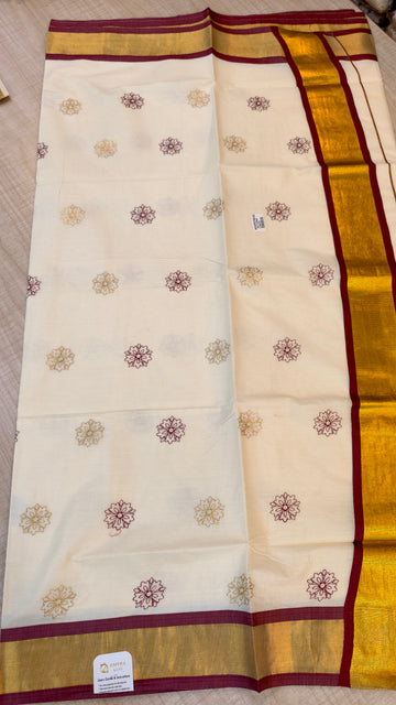 Cotton Kerala saree|GS916