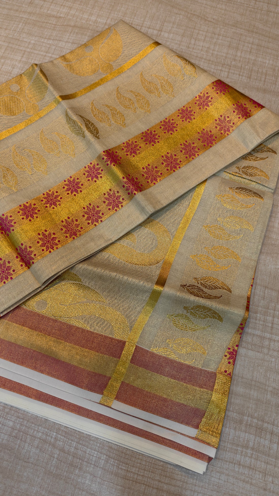 Tissue Kerala Saree | GS394