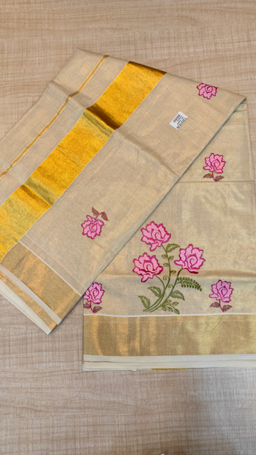 Tissue Kerala Saree | GS408