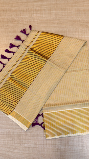 Tissue Kerala Saree | GS410