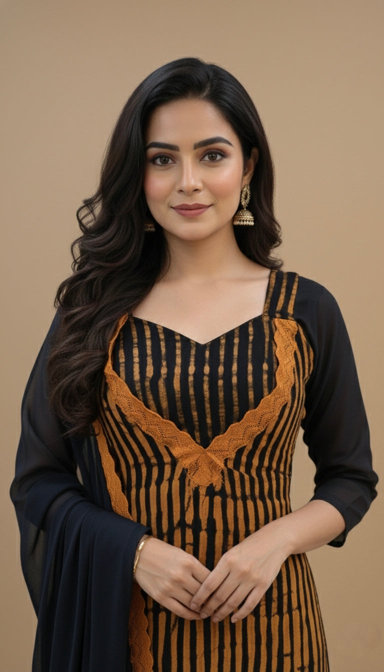 Georgette Crape Salwar | P1217