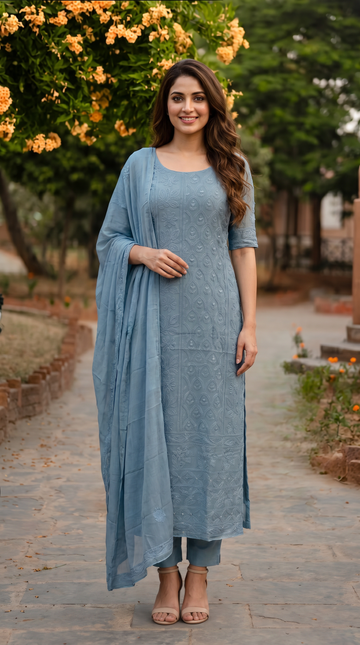 Chikenkari Salwar | PB310