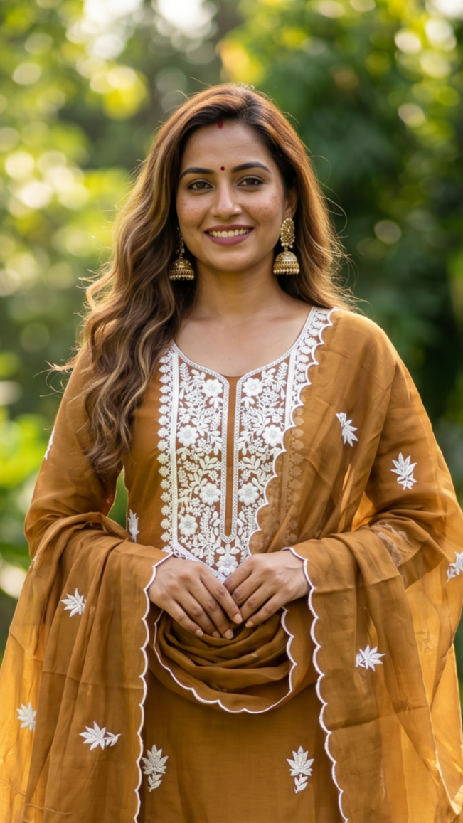 Mul Chanderi Salwar | PB136