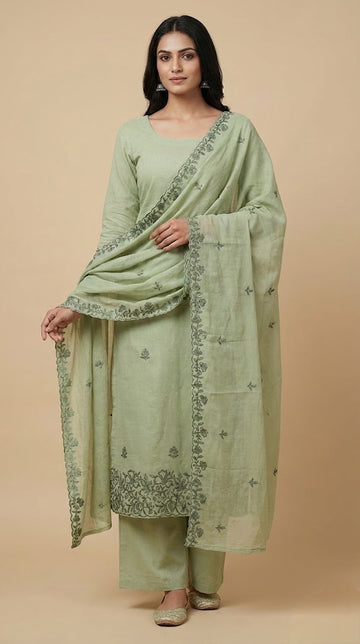 Mul Chanderi Salwar | P0228