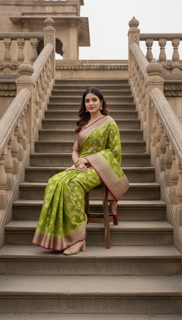 Georgette Banarasi Saree | DC902