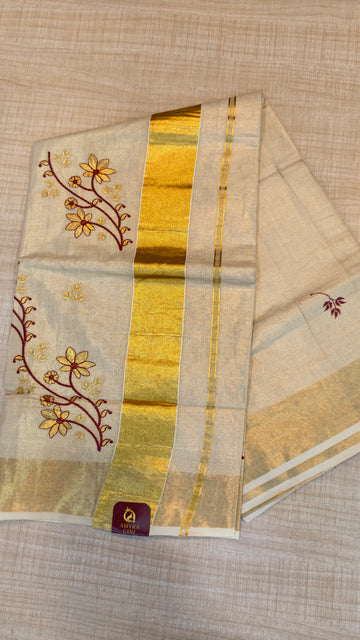 Tissue Kerala Saree | GS486
