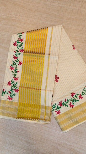 Cotton Kerala Saree | GS489
