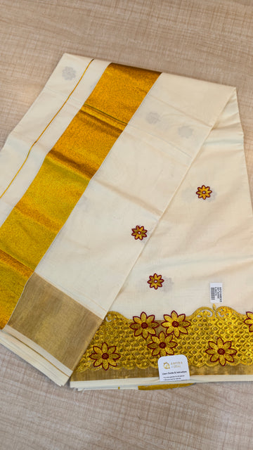 Cotton Kerala saree|GS920