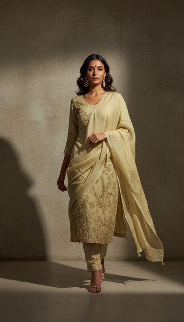 Mul Chanderi Salwar | PF326