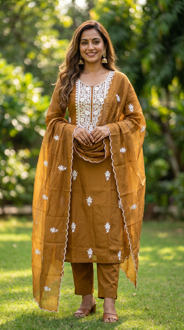 Mul Chanderi Salwar | PB136