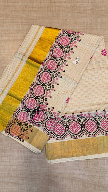 Cotton Kerala Saree | GS551