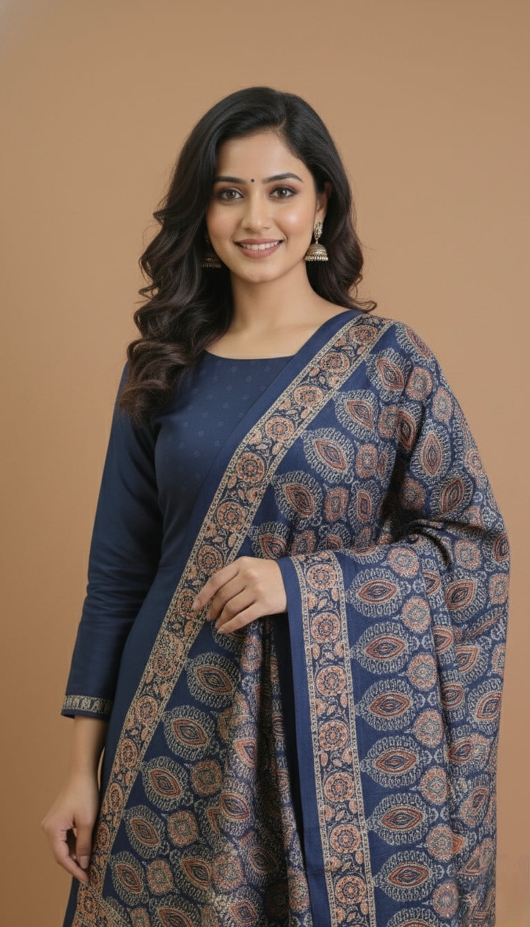 Semi Raw Silk Salwar | P1123