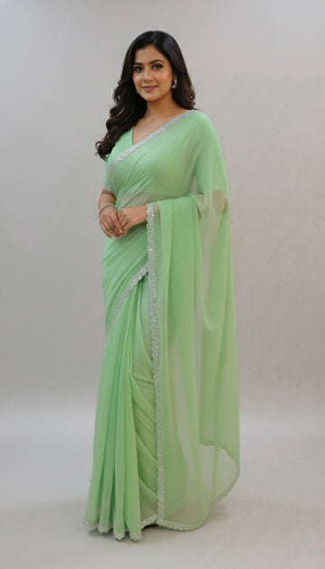 Crush Silk Saree| MK913