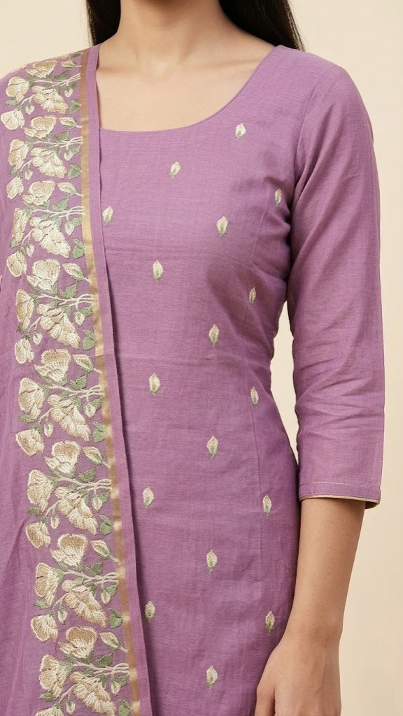 Mul Chanderi Salwar | P0293