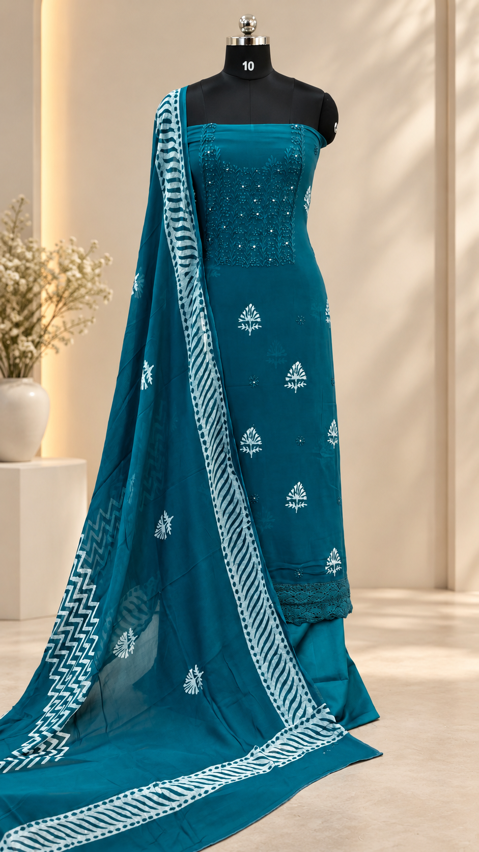 Georgette Crape Salwar | P1134