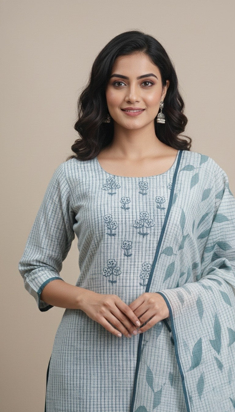 Semi Raw Silk Salwar | P631