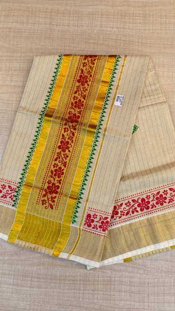 Tissue Kerala saree|GS914