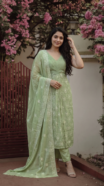 Crush Silk Salwar | PC163