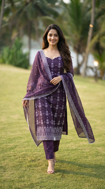 Crush Silk Salwar | PC104