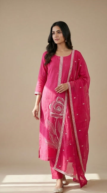 Mul Chanderi Salwar| P1045