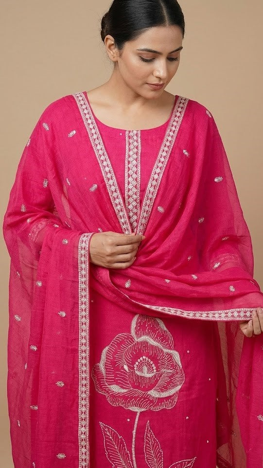 Mul Chanderi Salwar| P1045